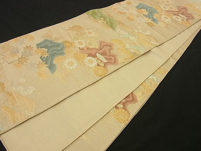 平和屋着物■六通柄袋帯 松竹梅 金銀糸 逸品 n-by2420