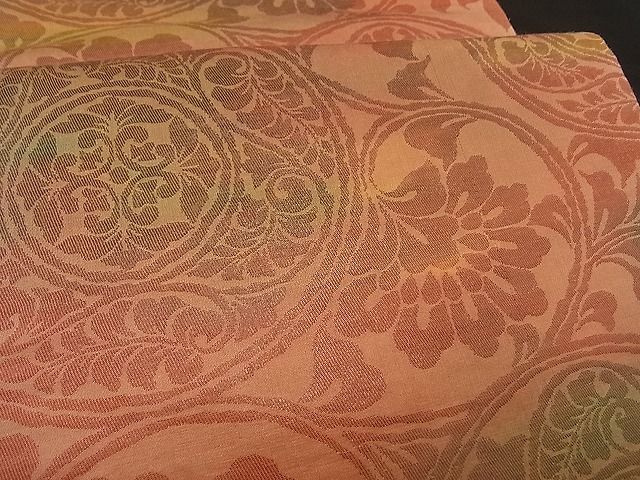 平和屋着物■六通柄袋帯 花唐草文 逸品 n-by2428