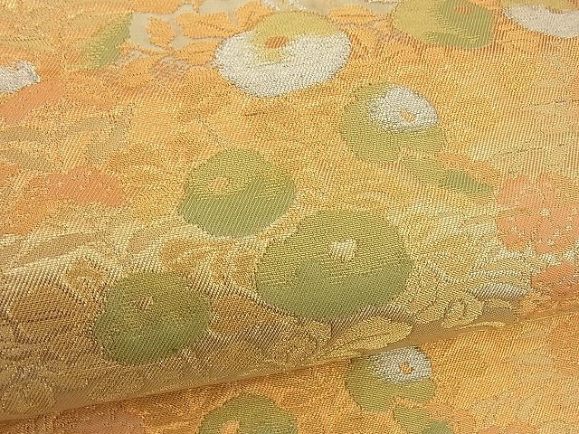 平和屋着物■六通柄袋帯 菊花文 金銀糸 逸品 n-by2431
