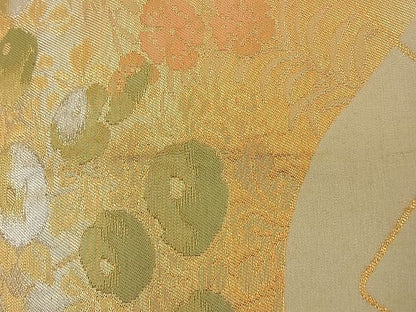 平和屋着物■六通柄袋帯 菊花文 金銀糸 逸品 n-by2431