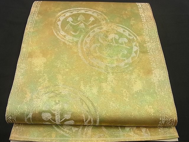 平和屋着物■六通柄袋帯 吉祥文 金銀彩 逸品 n-by2456