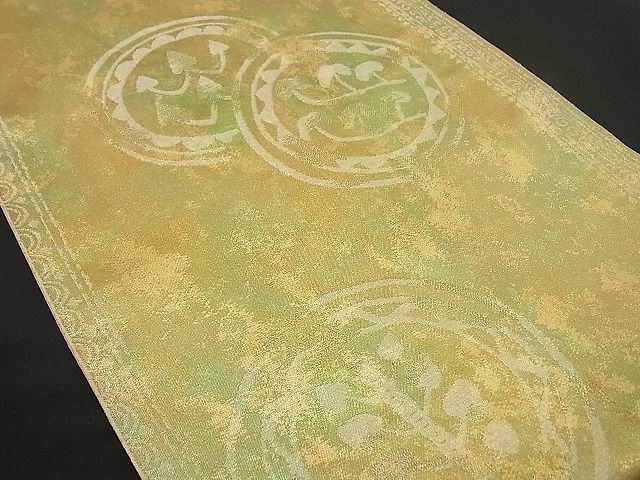 平和屋着物■六通柄袋帯 吉祥文 金銀彩 逸品 n-by2456