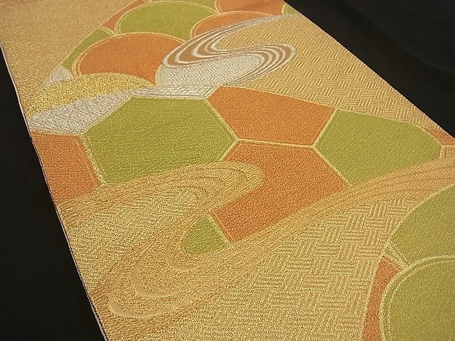 平和屋着物■六通柄袋帯 流水吉祥文 金銀糸 逸品 n-by2644