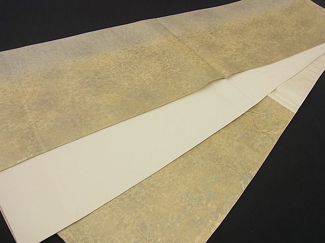 平和屋着物■六通柄袋帯 箔散らし 金銀彩 逸品 n-by2755
