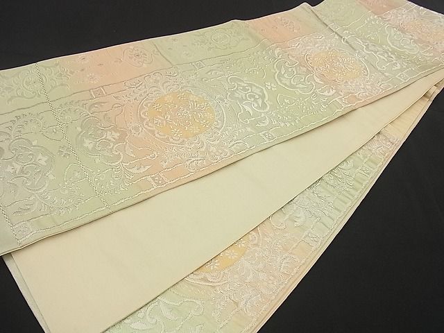 平和屋着物■西陣 六通柄袋帯 吉祥文 銀糸 逸品 n-by2763