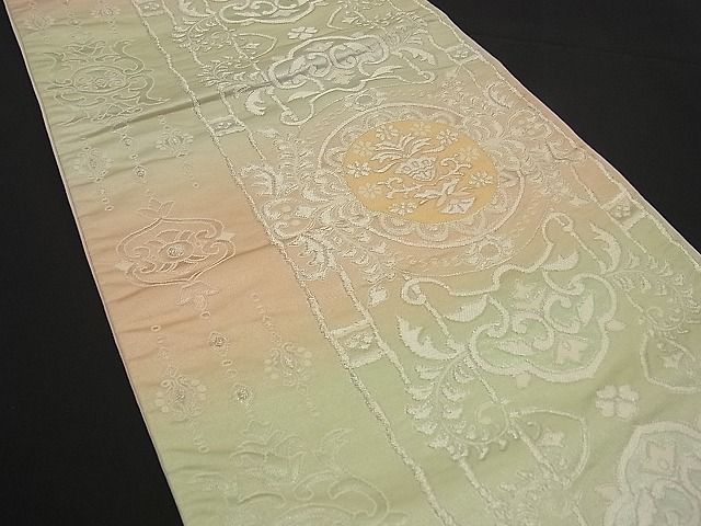 平和屋着物■西陣 六通柄袋帯 吉祥文 銀糸 逸品 n-by2763