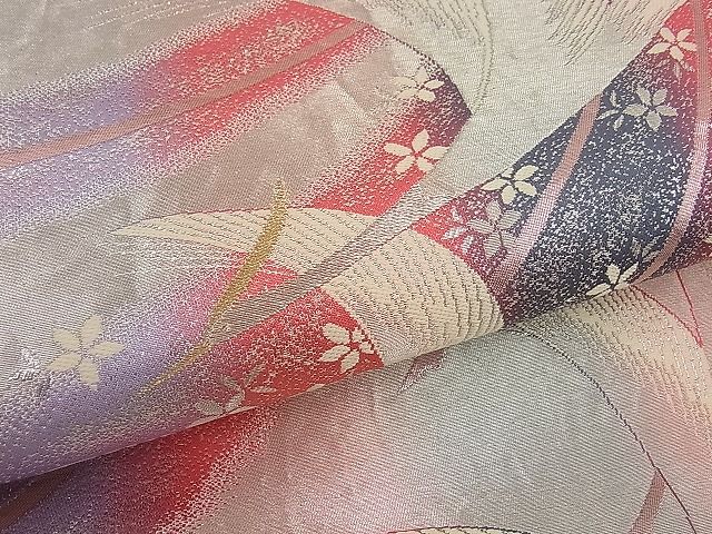 平和屋着物■六通柄袋帯 飛鳥文 金銀糸 逸品 n-by2767