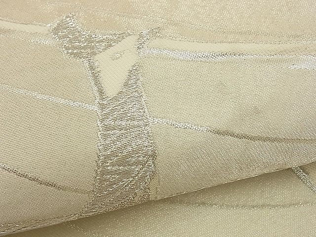 平和屋着物■六通柄袋帯 群鶴 銀糸 逸品 n-by2803