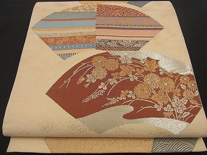 平和屋着物■六通柄袋帯 豊楽古代裂 金銀糸 逸品 n-by2812
