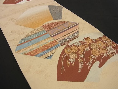 平和屋着物■六通柄袋帯 豊楽古代裂 金銀糸 逸品 n-by2812