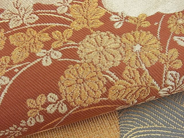 平和屋着物■六通柄袋帯 豊楽古代裂 金銀糸 逸品 n-by2812