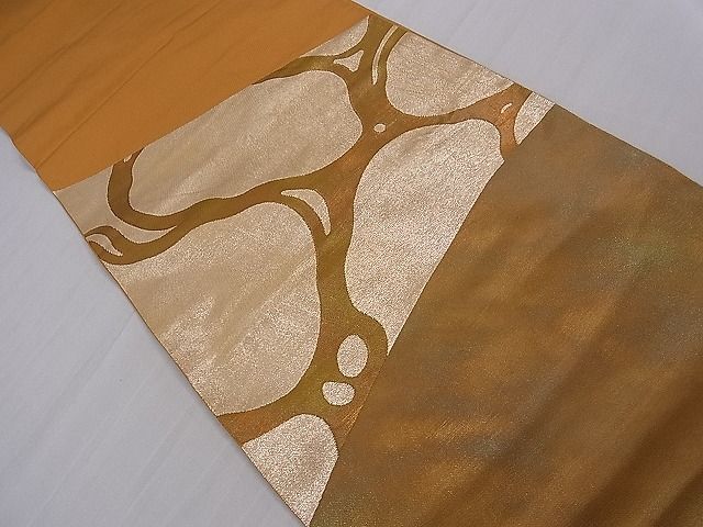 平和屋着物■太鼓柄 本袋帯 流水文 金糸 逸品 ca3696