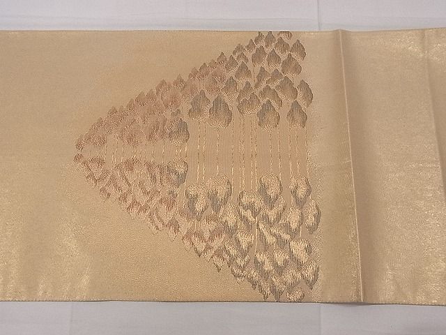 平和屋着物■太鼓柄袋帯　樹林文　金銀糸　逸品　ca3889