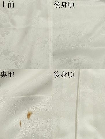 平和屋着物■長襦袢 無双仕立て 草花地紋 洗える着物 CAAH6878dy