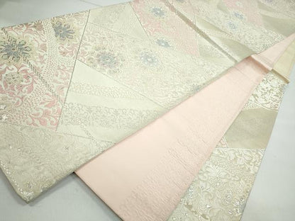 平和屋着物◎西陣 六通柄袋帯 唐織 正倉院花唐草文 銀糸 逸品 CAAI0773yk