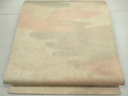 平和屋着物◎全通柄袋帯 砂子綴れ 雲取り文 金糸 逸品 CAAI0790yk