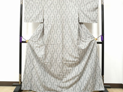 平和屋着物■上質な紬　立涌花唐草文　逸品　CAAI2940fb