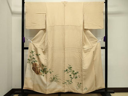 平和屋着物■豪華色留袖 駒刺繍 絞り 御所車草花文 金彩 正絹 逸品 CAAI4787in