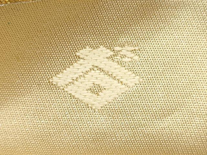 平和屋着物◎六通柄袋帯 蜀江松葉文 金糸 正絹 逸品 CAAI6141ou
