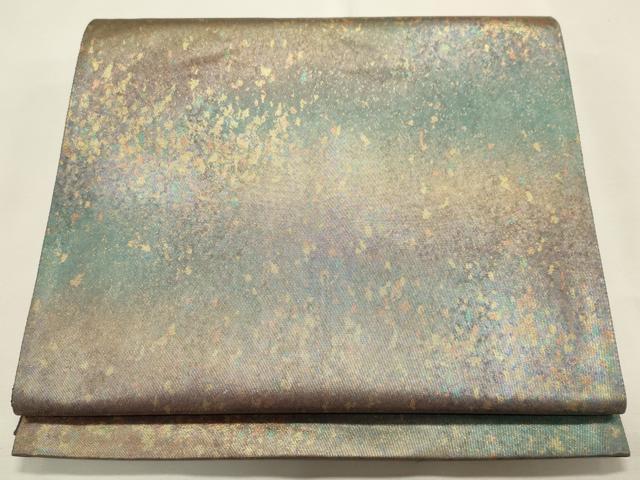 平和屋着物◎六通柄袋帯 霞文 引箔 正絹 逸品 CAAI6228ou