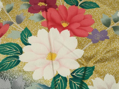 平和屋着物●豪華振袖　花蝶文　暈し染め　暈し染め　金彩　やまと誂製　逸品　CAAI8596yc