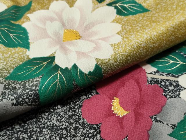 平和屋着物●豪華振袖　花蝶文　暈し染め　暈し染め　金彩　やまと誂製　逸品　CAAI8596yc
