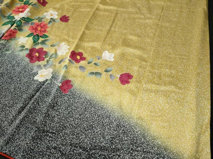 平和屋着物●豪華振袖　花蝶文　暈し染め　暈し染め　金彩　やまと誂製　逸品　CAAI8596yc
