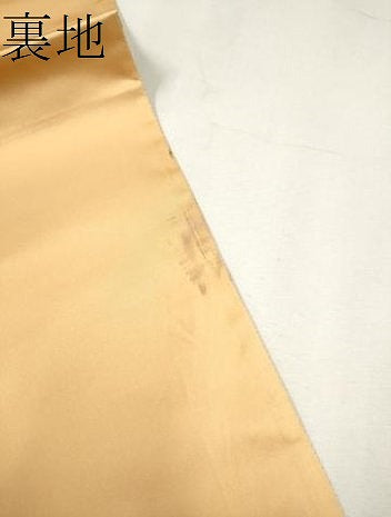 平和屋着物●六通柄袋帯 菱花唐草文 金糸 逸品 CAAI9122hy