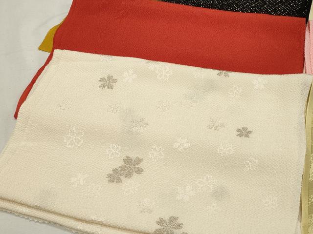 平和屋着物★和装小物　上質な帯揚げ10枚　金通し地　金彩　道長流水吉祥花文　ぼかし染　未使用あり　逸品　CAAI9915qe