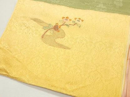 平和屋着物★和装小物　上質な帯揚げ10枚　絞り　刺繍　礼装用　松皮菱花文　橘　楓文　金糸　金彩　逸品　CAAI9917qe