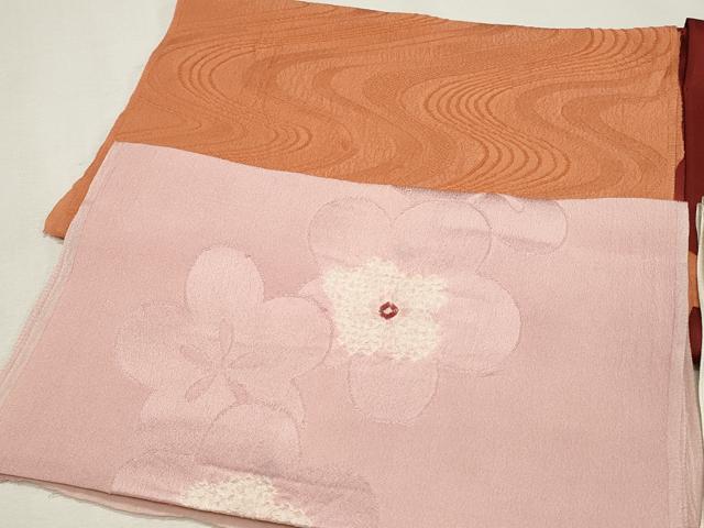 平和屋着物★和装小物　上質な帯揚げ10枚　絞り　刺繍　礼装用　松皮菱花文　橘　楓文　金糸　金彩　逸品　CAAI9917qe