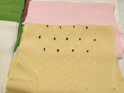 平和屋着物★和装小物　上質な帯揚げ10枚　金通し地　絞り　礼装用　刺繍　辻が花　金糸　金彩　未使用あり　逸品　CAAI9933qe
