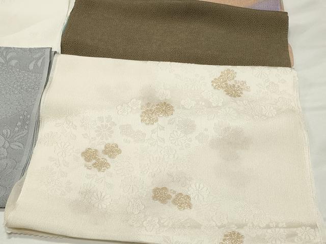 平和屋着物★和装小物 上質な帯揚げ10枚 丹後ちりめん 礼装用 松皮菱唐草文 立涌花文 金糸 金彩 逸品 CAAI9941qe