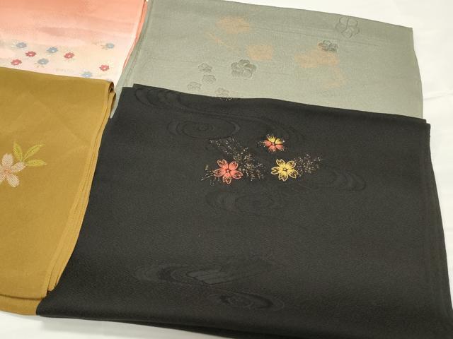 平和屋着物★和装小物 上質な帯揚げ10枚 金銀糸 桜 雲重ね吉祥文 ぼかし染 未使用あり 逸品 CAAI9944qe