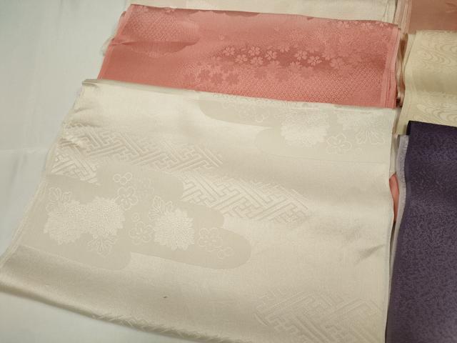 平和屋着物★和装小物　上質な帯揚げ10枚　丹後ちりめん　仕覆吉祥花文　枝花文　ぼかし染　金銀糸　未使用あり　逸品　CAAI9966qe