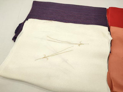 平和屋着物★和装小物　上質な帯揚げ10枚　礼装用　桜　梅　松葉　ぼかし染　金彩　銀彩　未使用あり　逸品　CAAI9972qe