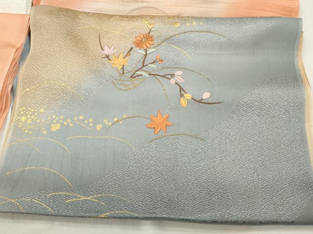 平和屋着物★和装小物　上質な帯揚げ10枚　銀糸　礼装用　刺繍　箔散らし　たたき染め　金糸　金彩　未使用あり　逸品　CAAI9976qe