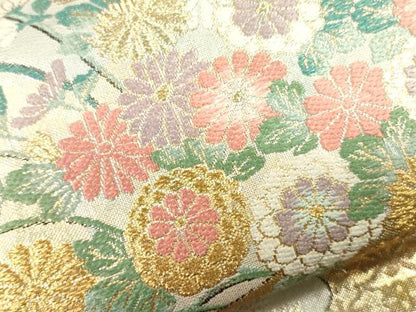 平和屋着物●六通柄袋帯 御所年中行事絵図 金銀糸 逸品 CAAJ0398eg