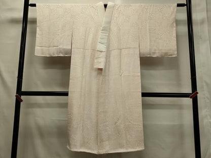 平和屋着物■長襦袢 袷 市松花唐草地紋 正絹 逸品 CAAJ8155ku