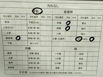 平和屋着物■長襦袢 無双仕立て いろは歌地紋 暈し染め 正絹 逸品 CAAJ8671ze