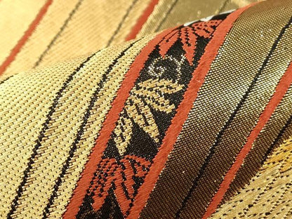 平和屋着物●六通柄袋帯 唐織 鳳凰花文 金銀糸 正絹 逸品 CAAJ9483th