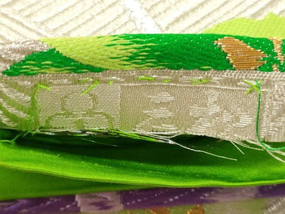 平和屋着物◎六通柄袋帯 唐織 杜若 金銀糸 逸品 CAAJ9690oy