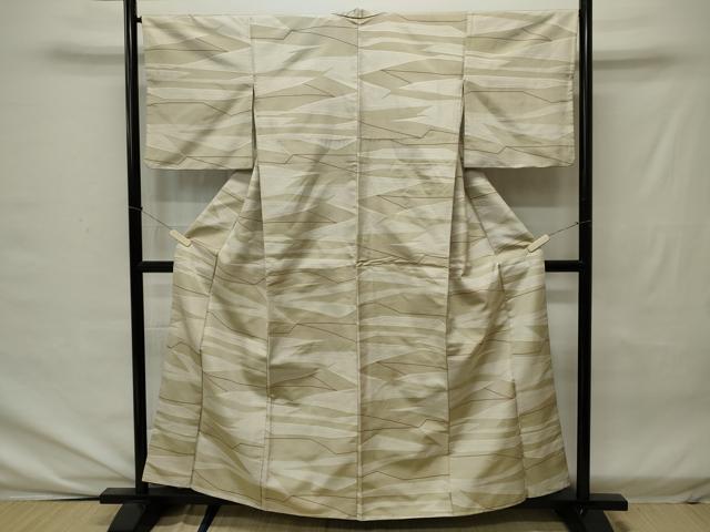 平和屋着物■上質なお召　吉祥文　正絹　逸品　CAAK0376in
