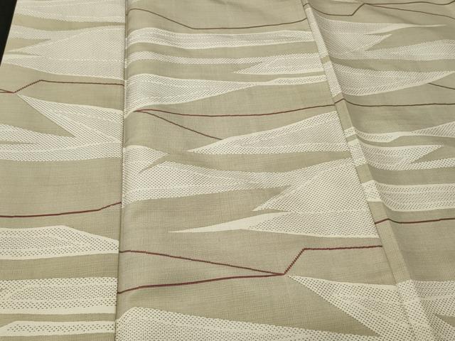 平和屋着物■上質なお召　吉祥文　正絹　逸品　CAAK0376in