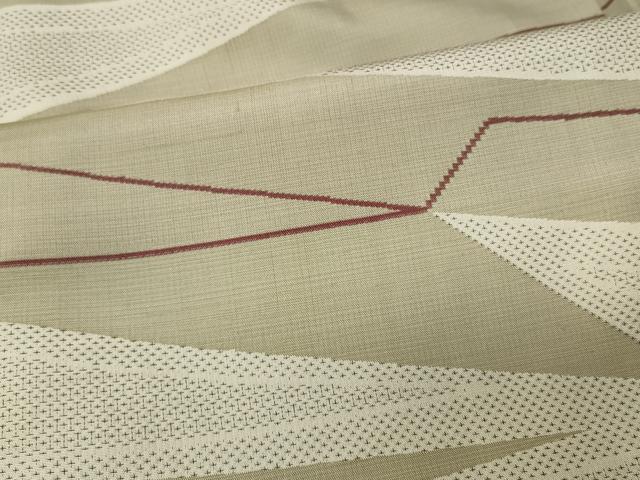 平和屋着物■上質なお召　吉祥文　正絹　逸品　CAAK0376in