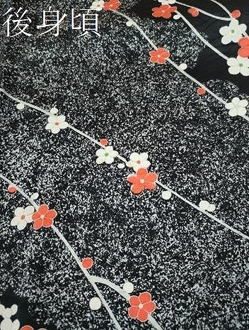 平和屋着物■上質な小紋　枝花文　正絹　逸品　CAAK1220vf