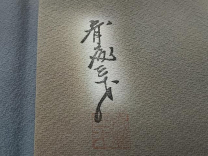 平和屋着物●染色作家 斉藤三才 小紋 霞文 暈し染め 正絹 逸品 CAAK1365vf