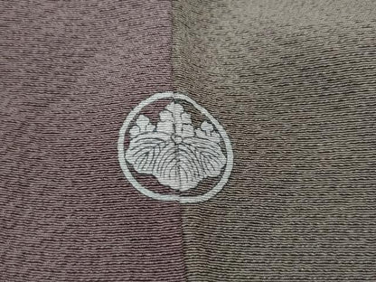 平和屋着物●染色作家 斉藤三才 小紋 霞文 暈し染め 正絹 逸品 CAAK1365vf