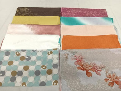 平和屋着物★和装小物 上質な帯揚げ 10枚セット 逸品 CAAK2735xe