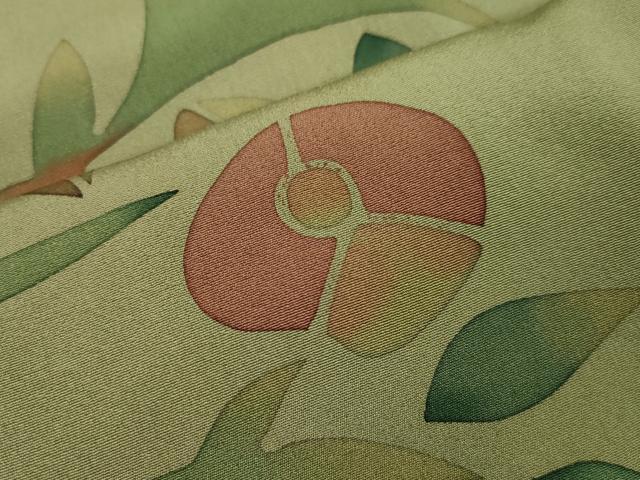 平和屋着物■道行コート 枝花文 暈し染め 正絹 逸品 CAAK3854dy